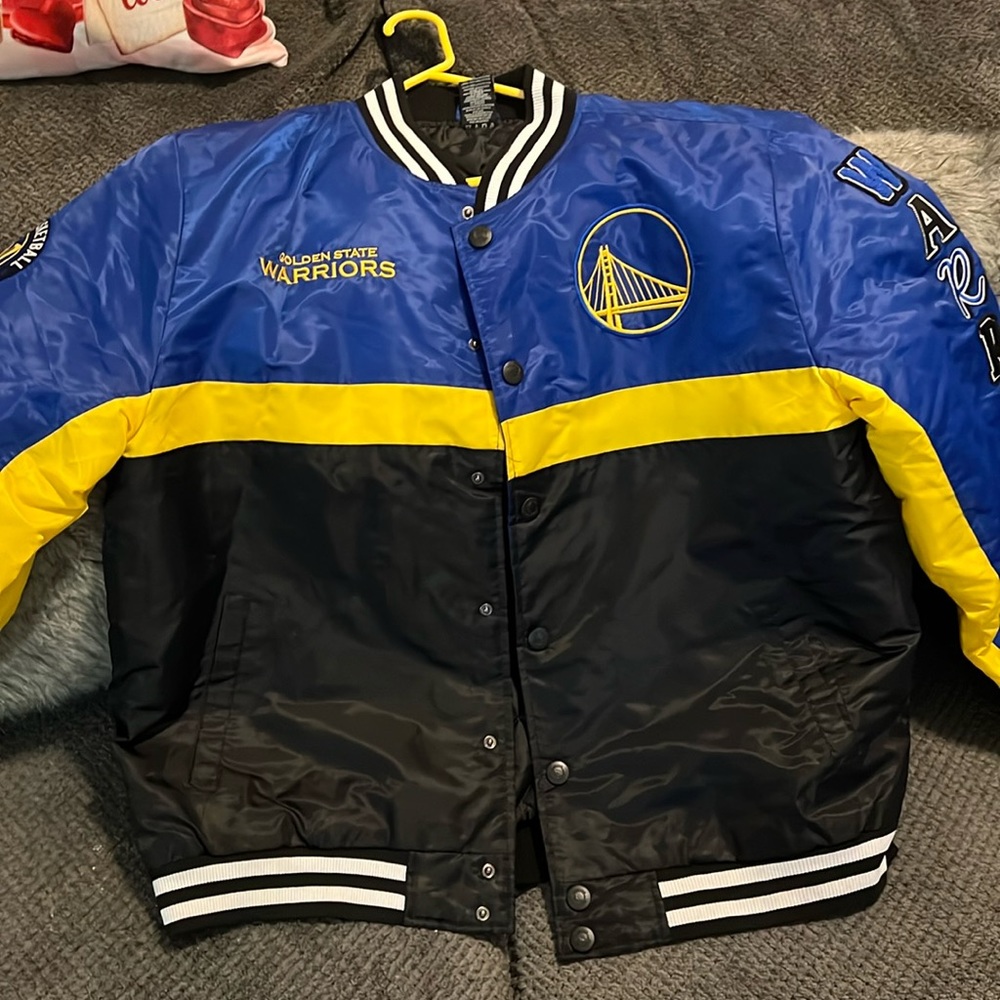Golden state warriors varsity jacket